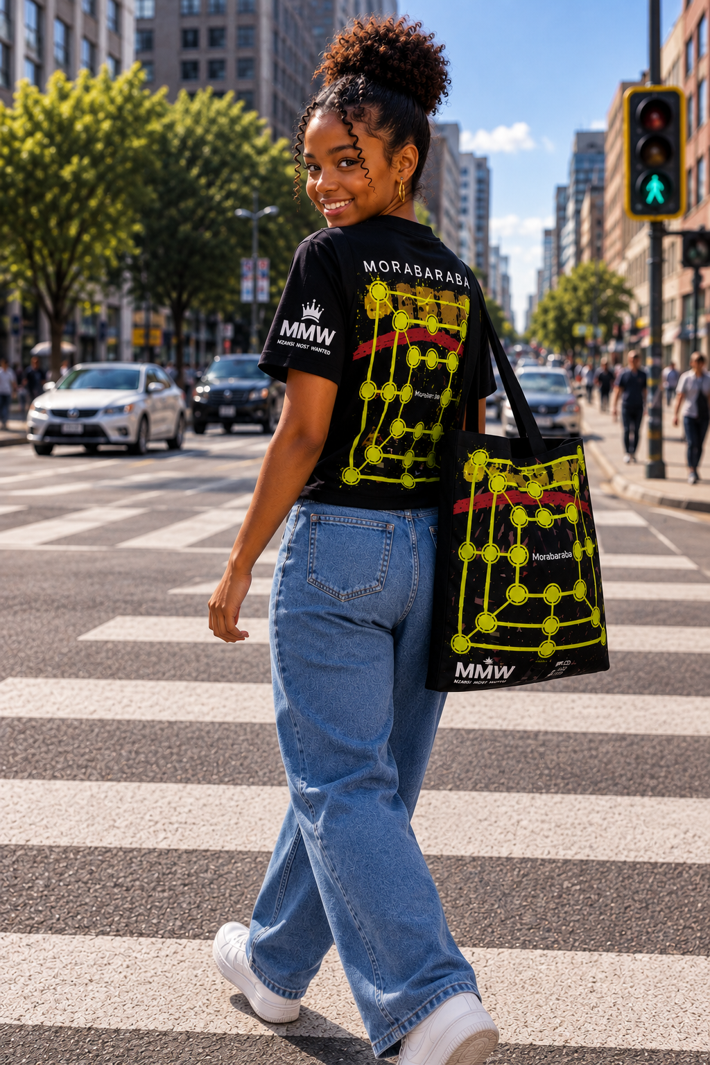 Que Behind Red Lines, Tote Bag