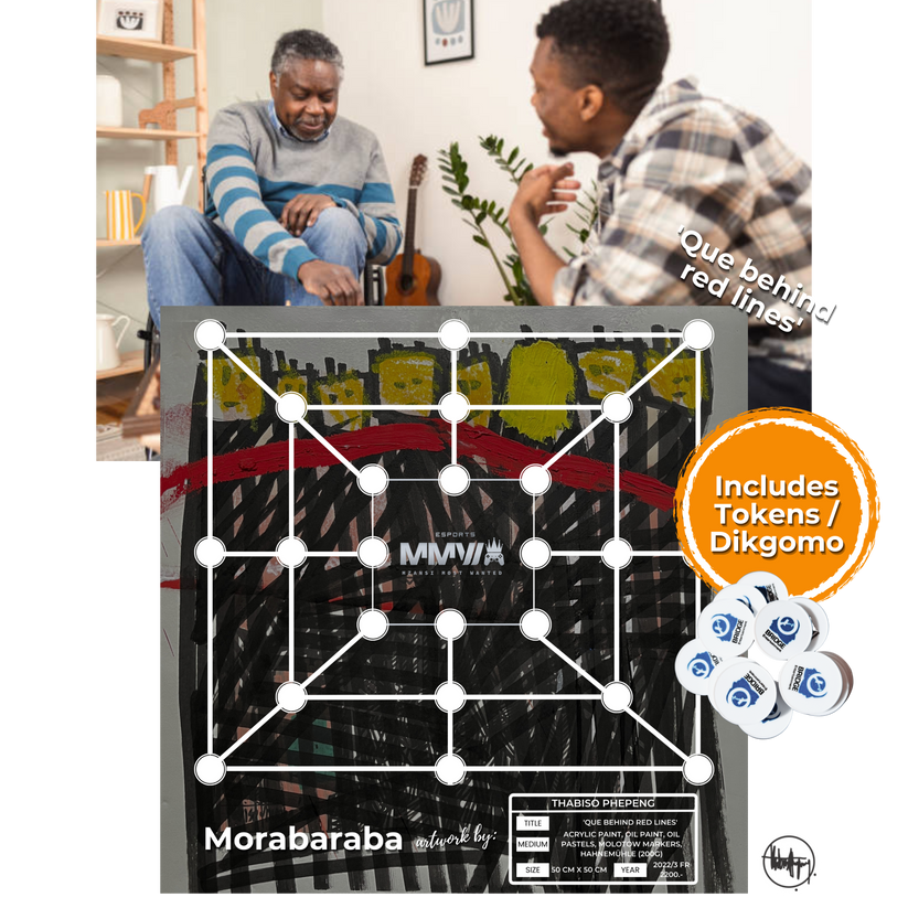 Meraba Raba Morabaraba Boardgame (PVC Material) - 'Que Behind Red Lines' – Mzansi ...